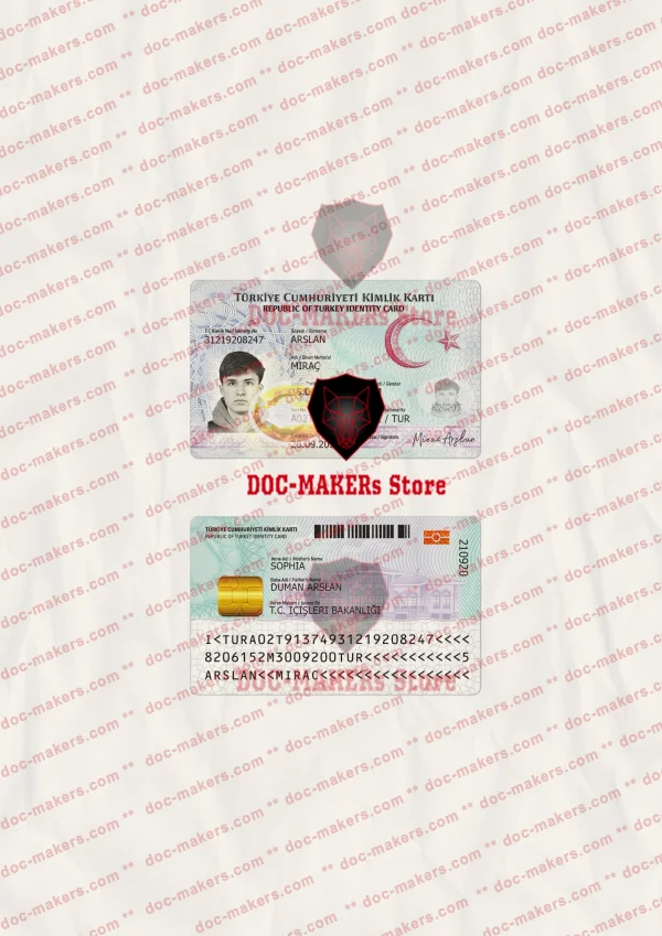 Turkey ID Card – V1 – PSD Template